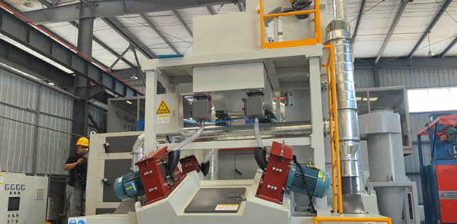 玉林板材除锈强化，通过式抛丸机应用案例